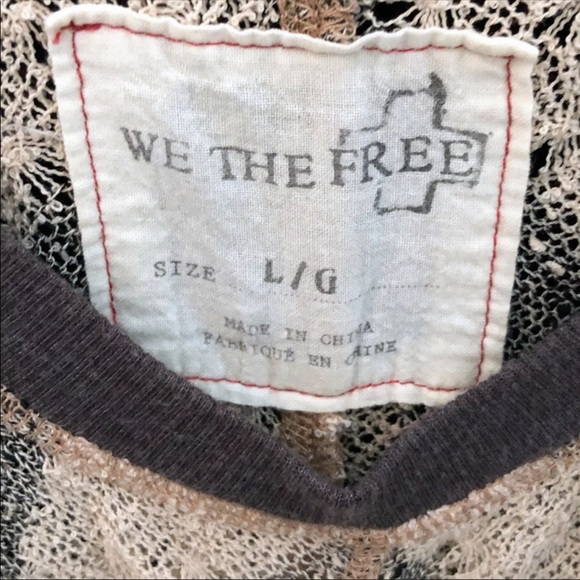 Free People Chevron Sweater Large - Picture 5 of 6